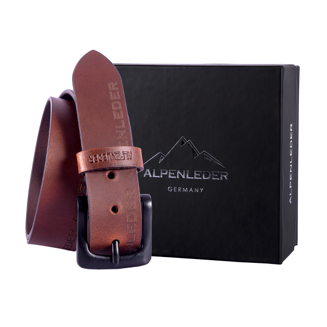 Alpenleder Ledergürtel ALPENLEDER aus Büffelleder – handgefertigt